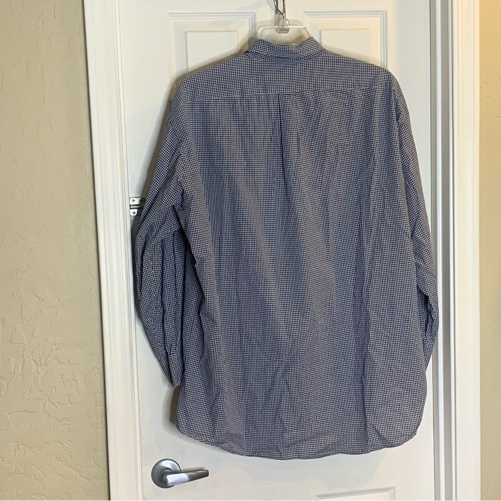 Facconable Blue Gingham Button Down Shirt Size 18… - image 4